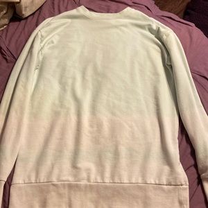 Teal ombré oversized sweatshirt, good condition!